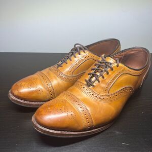 Allen Edmonds Strand Cap-Toe Oxfords Dress Shoe Walnut Brown Leather Men's 12 D